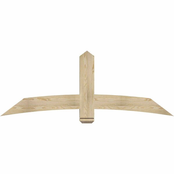 Ekena Millwork Bellingham Rough Sawn Timber Gable Bracket, Douglas Fir, 72"W x 27"H x 4"D x 6"F, 9/12 Pitch GBW072X27X0406BEL00RDF - main